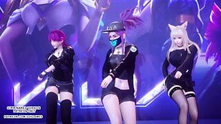 MMD Exid - Tú y yo Ahri Akali Evelynn Sexy Kpop Dance League of Legends KDA