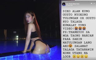 Escândalo sexual vazado de Ace Trisha Bella Torio - Nanakaw Ang Cellphone