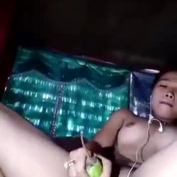 Pinay girl taking eggplant 🍆 – compilation