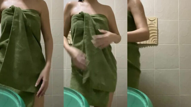 SG, зеленая шлюшка с полотенцем